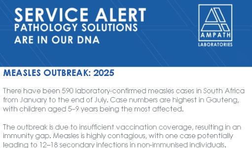 MEASELS HEALTH WARNING